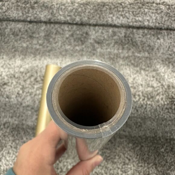 Metallic Silver & Gold HTV Heat Transfer Vinyl 12"x72" Iron On Cricut Heat Press - Picture 2 of 3